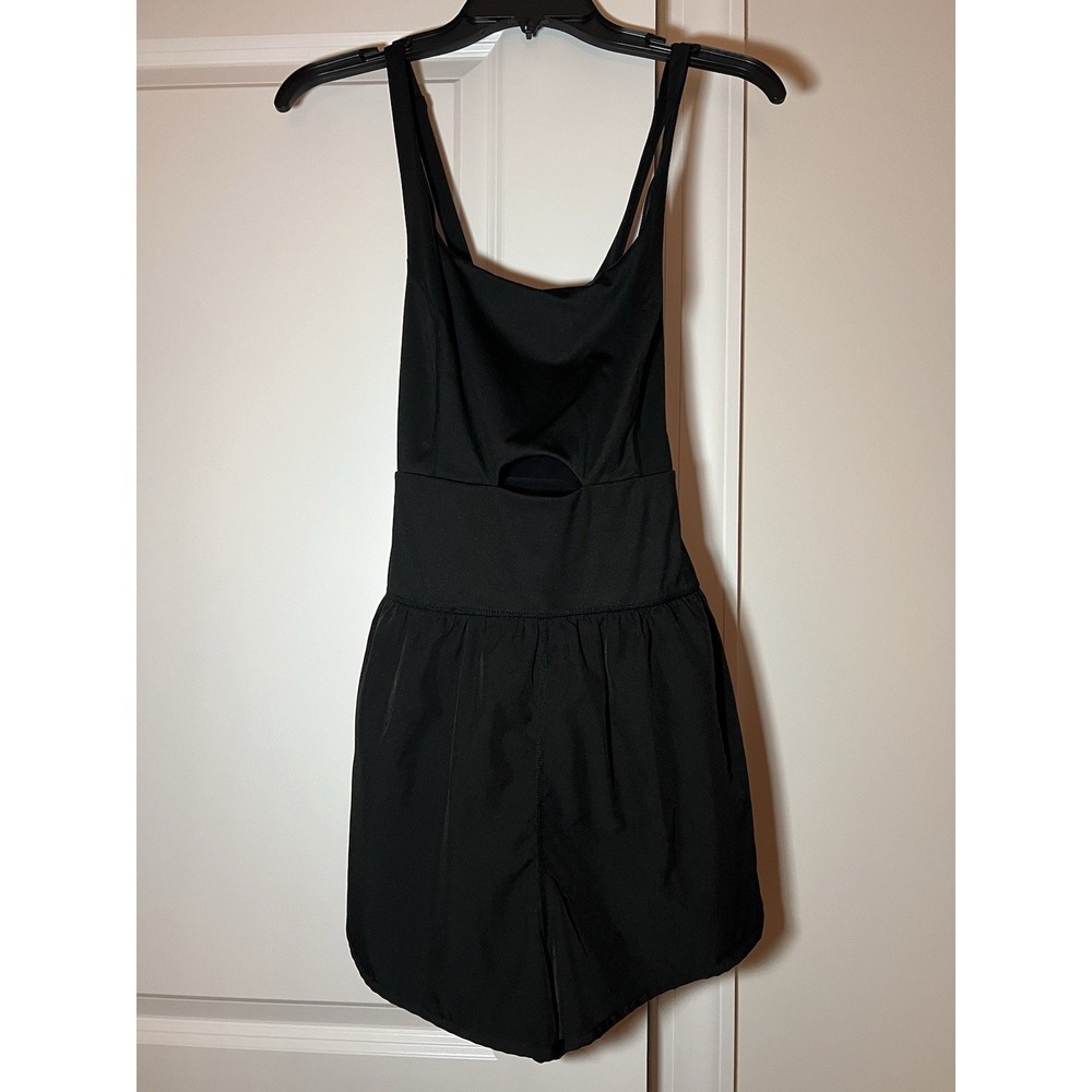 Women's Black Athletic Pickleball Tennis‎ Dress Large Built In Shorts Athletic